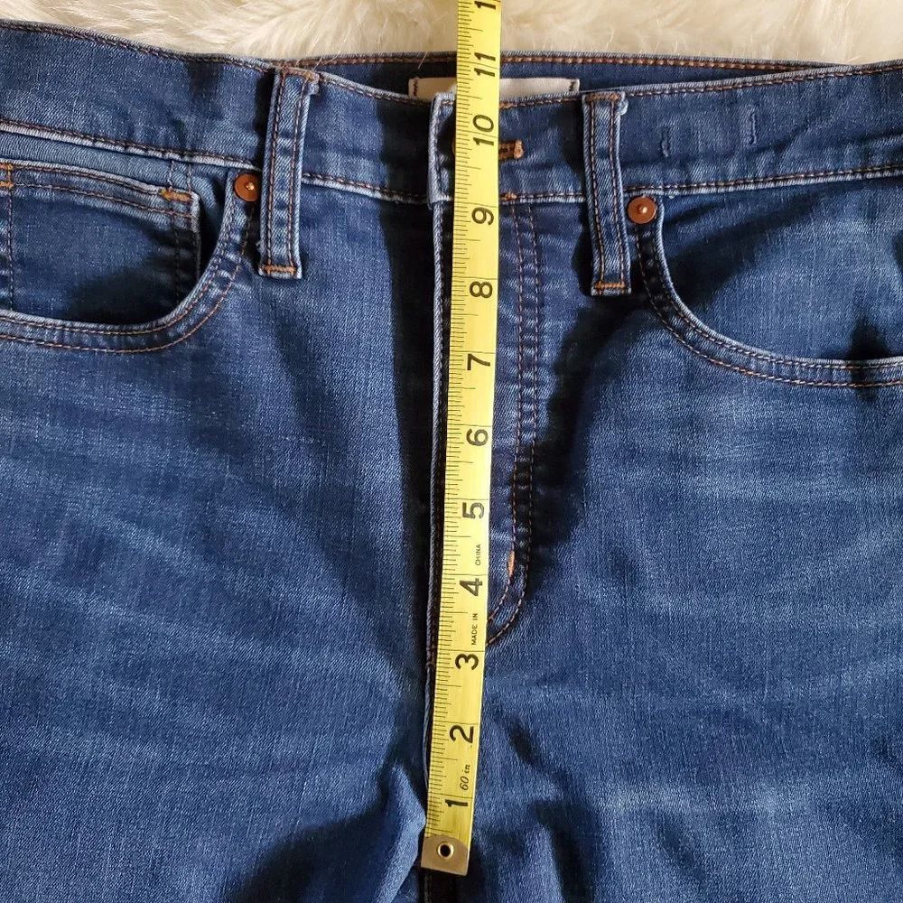 Madewell 10 Inch High Rise Skinny Jeans in Tarren Wash Thermolite Size 27 - Picture 14 of 15